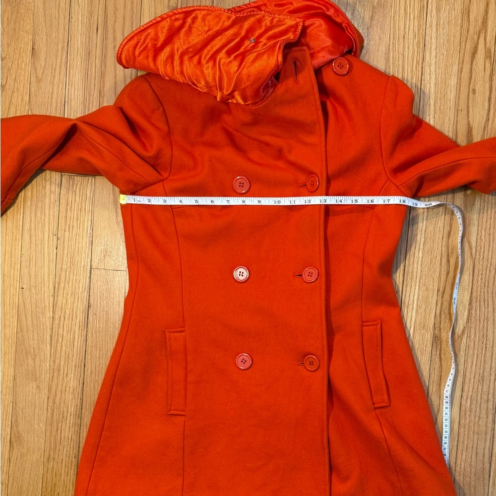 Lux Vibrant Orange Cowl Neck Coat
EUC - Picture 10 of 10
